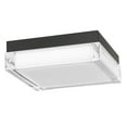 thumbnail image 2 of LiviNest 8-inch LED Flush Mount Light: Modern Rectangular Ceiling Lighting for Bathroom - Black Metal Frame with Clear Sides & 3 Color Temperature Selectable 3000K/4000K/5000K Dimmable Design for Bou, 2 of 5