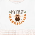thumbnail image 4 of Inktastic My First Thanksgiving Girls Baby Dress, 4 of 5