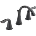 thumbnail image 2 of Delta Faucet Lahara Widespread Bathroom Faucet 3 Hole, Bronze Bathroom Faucet, Diamond Seal Technology, Metal Drain Assembly, Venetian Bronze 3538-RBMPU-DST, 2 of 4