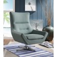thumbnail image 2 of ACME Eudora Accent Chair in Gray Stone Leather Gel, 2 of 2