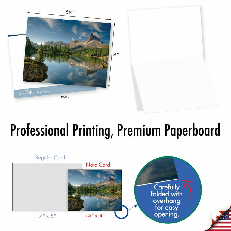 Colorful Mountain Peaks 5 Blank Cards With Envelopes Blank Notecards  Greeting Cards Watercolor Cards 