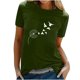 thumbnail image 1 of Camisetas sueltas de manga corta con estampado interesante para hombres y mujeres Fridja  bn3105, 1 of 4