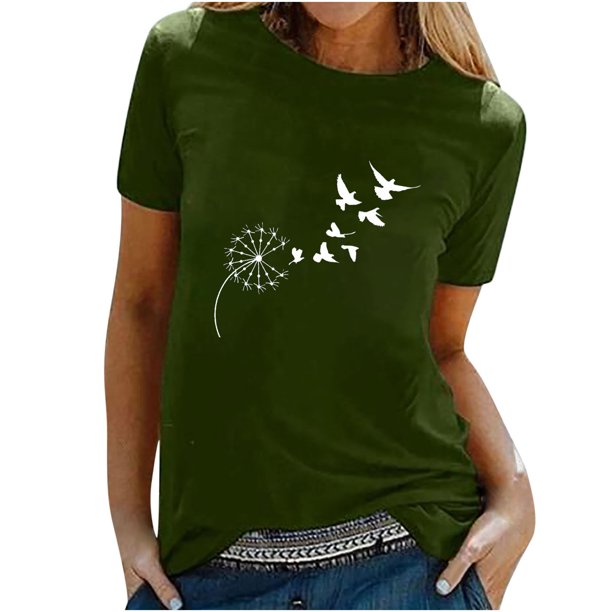 Camisetas sueltas de manga corta con estampado interesante para hombres y mujeres Fridja bn3105