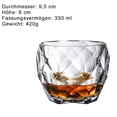 thumbnail image 2 of Vasos de whisky para cóctel, ron, vodka, ginebra escocesa, 330 ml, juego de 4, 2 of 5