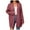 Watermelon Red, variant on XFLWAM Women's Long Sleeve Cable Knit Sweater Open Front Cardigan Solid Color Loose Outerwear Coat Watermelon Red S