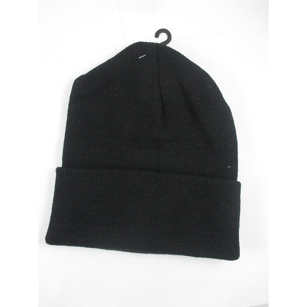 Details about   Men Women Plain Cuff Beanie Knit Ski Cap Warm Solid Color Winter Beany Hats 
