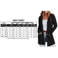 thumbnail image 4 of Women's Long Sleeve Cardigan Open Front Knit Sweaters Solid Soft Casual Loose Outerwear Coats with Pockets, 4 of 9