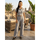 thumbnail image 2 of Conjunto 2 Piezas, Blusa Ajustada con Cuello y Pantalón Amplio con Bolsillos, Estilo Elegante y Moderno para Mujer, 2 of 4