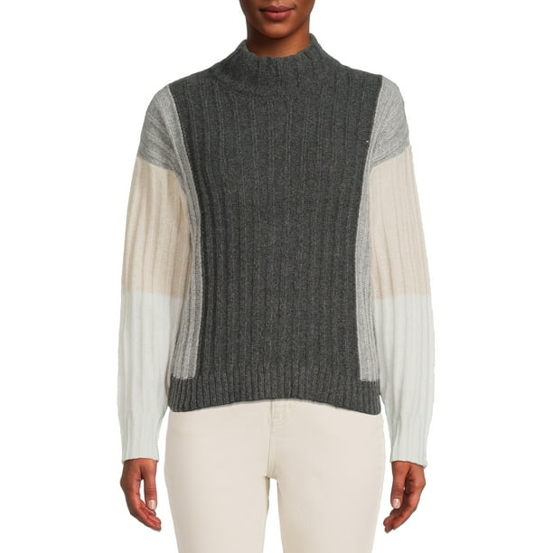 Pull Time And Tru Femme – Brun, Maille Ruban (tape Yarn), Neuf Avec étiquettes