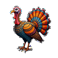 thumbnail image 5 of Yatrandify Waterproof Vinyl Thanksgiving Stickers Funny Turkey Stickers for Notebooks Luggage Instruments, 5 of 9
