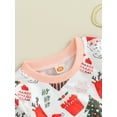 thumbnail image 4 of Toddler Baby Boys Girl Christmas Outfits Santa Embroidery Sweatshirt Tops Pants Set 2Pcs Fall Winter Sweatsuit Clothes, 4 of 8