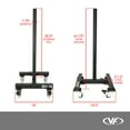 thumbnail image 6 of Valor Fitness Bumper Plate Storage Rack – Portable with Locking Wheels – Holds 500 lbs. of 2" Weight Plates – Organization Equipment, 6 of 8