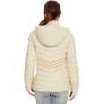 thumbnail image 6 of Women's Packable Puffer Jacket Lightweight Puffer Jacket Winter Warm Puffer Jacket with Detachable Hood (Ivory, XL), 6 of 8