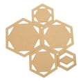 thumbnail image 2 of 5Pcs Acrylic Stencil Template Various Sizes Use Repeatedly Manual Quilting Tools for Household DIY, 2 of 8
