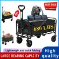 thumbnail image 2 of Heavy Duty Folding Utility Cart - Collapsible Beach, Camping & Shopping Cart, 2 of 9