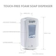 thumbnail image 4 of GOJO LTX-12 Touch-Free Foam Hand Soap Dispenser, White, for 1200 mL GOJO LTX-12 Hand Soap Refills (Pack of 1) - 1980-01, 4 of 10