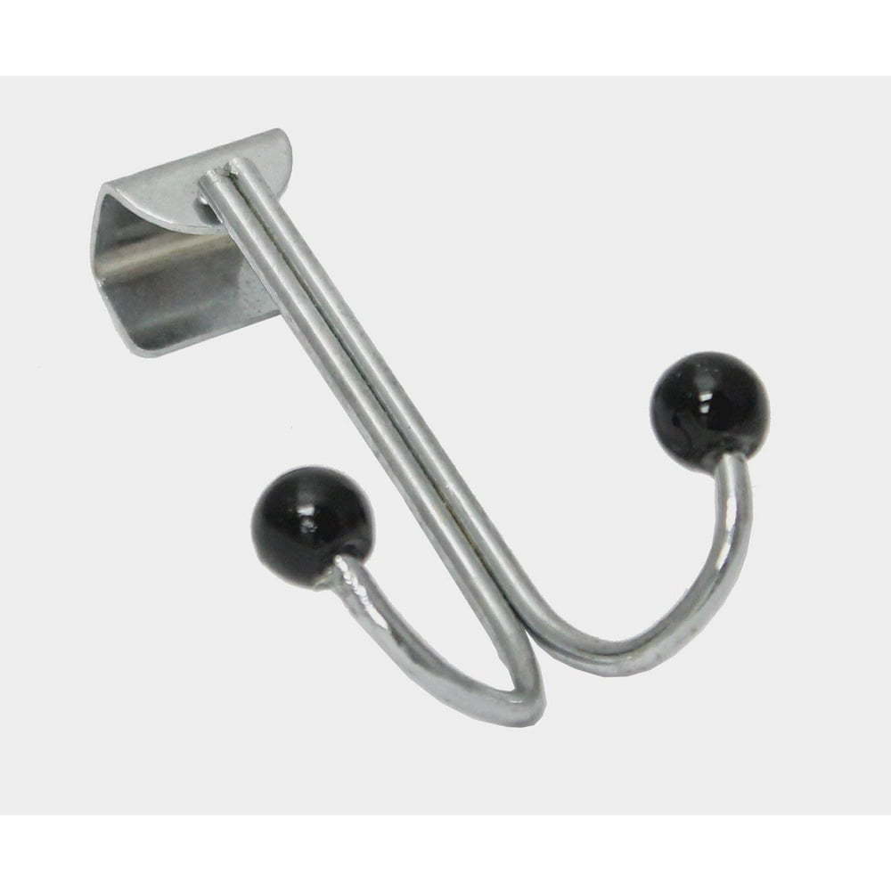 Over the Drawer Metal Hangers Holder Hooks 2 Hook Chrome Finish