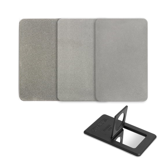 Sharpal Diamond Knife Sharpening Stone Kit 600 Grit 3-Pack Coarse Fine Extra Fine