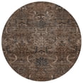 thumbnail image 2 of Addison Rugs Chantille Indoor/Outdoor Transitional Damask Fudge Washable Round Rug, 8' x 8', 2 of 6