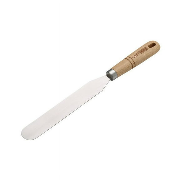 Cake Boss Wooden Tools and Gadgets 8-Inch Stainless Steel Icing Spatula - 59484