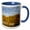 Blue/White, variant on , New York, Oswego Canal. Views Along the Oswego Canal., 11oz Two-tone Green Mug