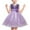 Purple, variant on Xihbxyly Dresses for Little Girls Summer New Sleeveless Round Neck Printed Dress Party Sundress