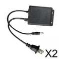 thumbnail image 1 of Cargador Adaptador De CA De 2 X 12 V Y 2 A, Enchufe De Pared Resistente Para Enrutador De Tiras De Luces LED, Color Negro, 1 of 8