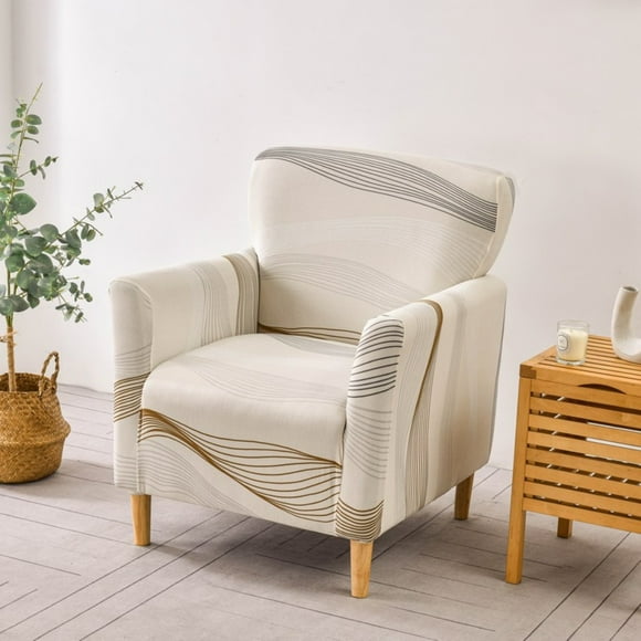 AIGIA Stretch Armchair Slipcover 1-Piece Accent Chair Covers with Arms Soft Chair Slipcovers for Living Room