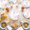 thumbnail image 6 of 140pcs Pink Pet Duck Birthday Decorations Supplies, Disposable Paper Dinnerware Set Paper Plates Napkins Cups Set for 20 Guests Duck, 6 of 7
