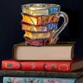 thumbnail image 5 of 3D Painted Book Coffee Mug, Unique Literary Gift for Book Lovers, Creative Novelty Mug for Literature Enthusiasts, 5 of 5