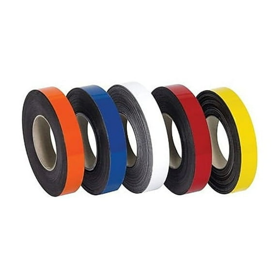 Box Partners Warehouse Labels Magnetic Rolls 1" x 50' Orange 1/Case LH125