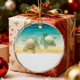 thumbnail image 6 of Costeam Nautical Beach Underwater Turtle Xmas Ornament Sea Life Seaturtle Hanging Ornaments Keepsake For Christmas Tree Home Beach Decor, 6 of 8