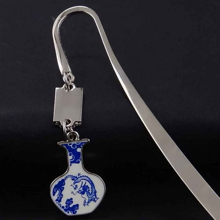 Germany Porcelain Mark - Retro Vintage Bookmark Metal Chinese Style Gift Stationery Porcelain Pendant Books Marks School Office Supplies