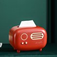 thumbnail image 4 of Fmbmuo Retro Radio Shaped Tissue Box Cover Decorative Tissue Box Cover Plastic Traditional Countertop for Living Room, 4 of 5