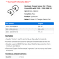 thumbnail image 2 of Upstream Oxygen Sensor Set 2 Piece - Compatible with 2000 - 2006 BMW X5 2001 2002 2003 2004 2005, 2 of 2