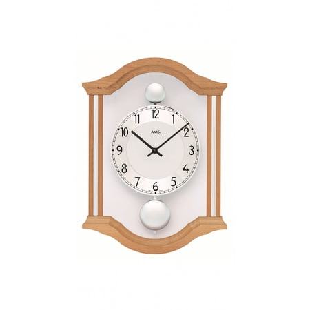 Modern wall clock with quartz movement from AMS