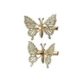 thumbnail image 4 of (5 pack) Scunci Butterfly Hair Clips, Gold, 2 Ct, 4 of 8