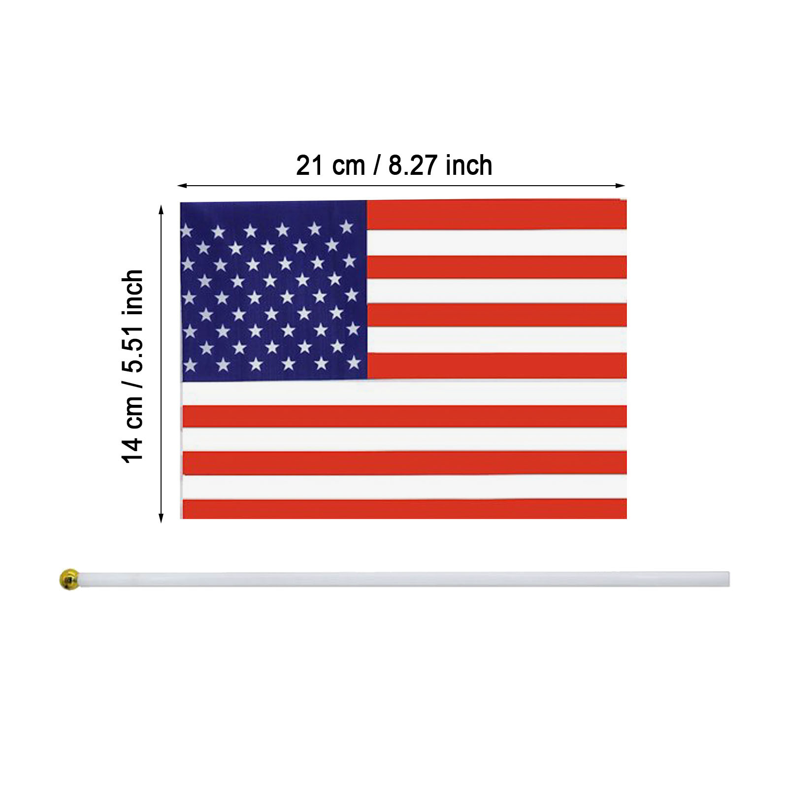 100 Pack USA Hand Held Flag United States Small Mini Flag Stick Flags 100 Pack USA Hand Held Flag United States Small Mini Flag Stick Flags