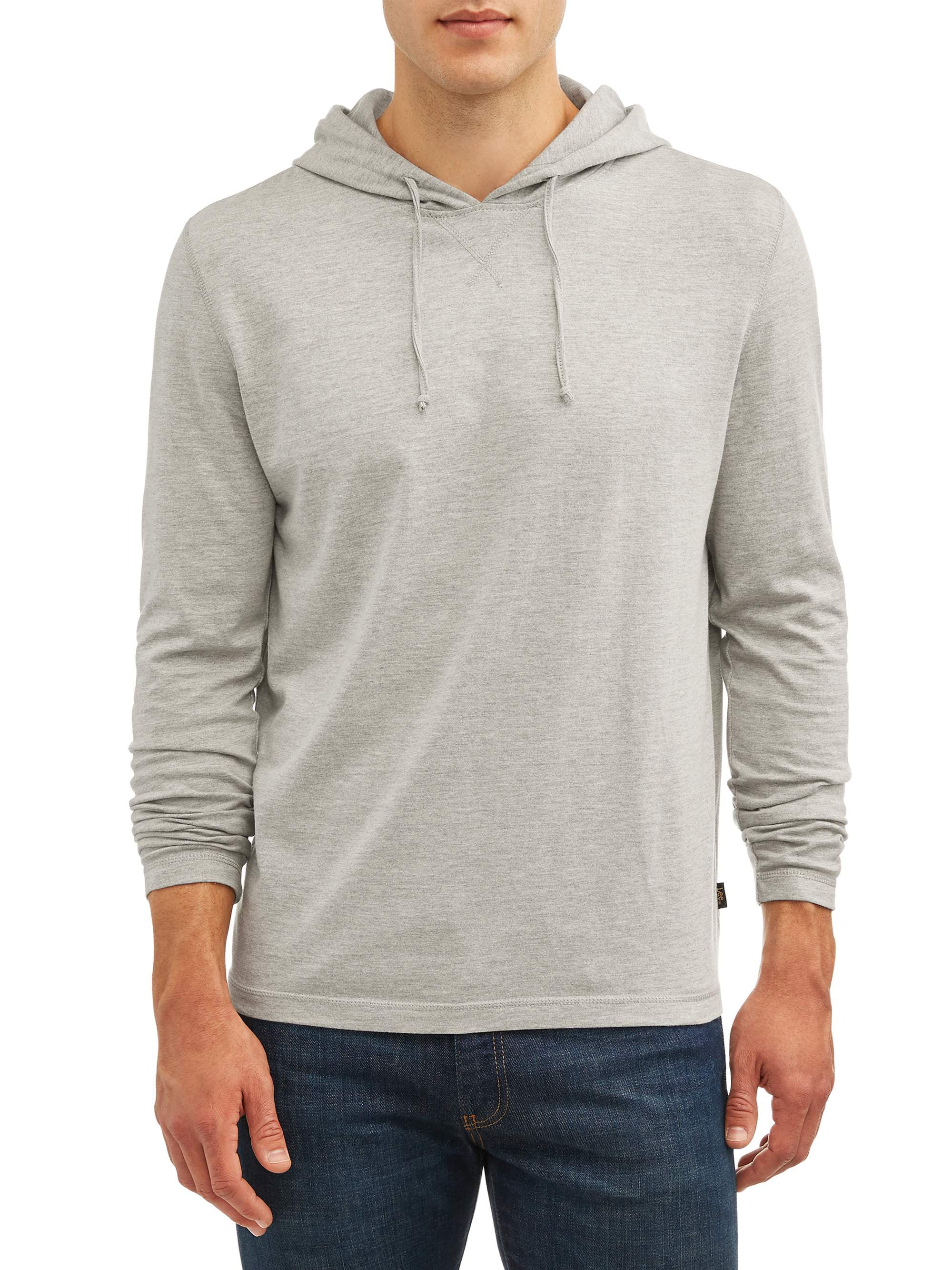 Lee Men's Long Sleeve Solid Jersey Hoodie - Walmart.com