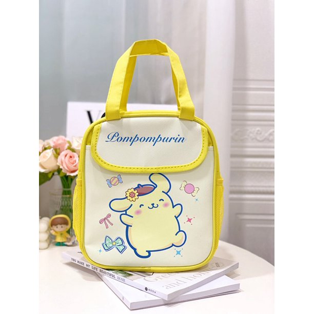 Bolsa termo Kawaii Sanrio Hello Kitty Cinnamoroll Kuromi, bolsa térmica de dibujos animados de gran capacidad, fiambrera de mano para estudiantes xuanjing unisex