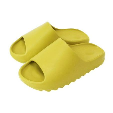 

QWZNDZGR Thick Platform Horsehold Slippers Women Indoor Bathroom Slides Soft EVA Anti-Slip Home Floor Slides Ladies Summer Shoes