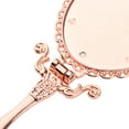 thumbnail image 3 of Espejo de mano decorativo - Diseño elegante - Asa plegable - Ligero Zulema Espejo para maquillarse, 3 of 8