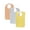 Yellow, White, Peach, variant on 6 Pack Terry Adult Bib with Hook and Loop Fastener (Blue, White, Royal)