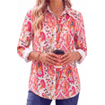thumbnail image 2 of Fantaslook Womens Button Down Shirts Boho Floral Printed Long Sleeve Blouses Business Work Shirt Dressy Casual Loose Tops, 2 of 10