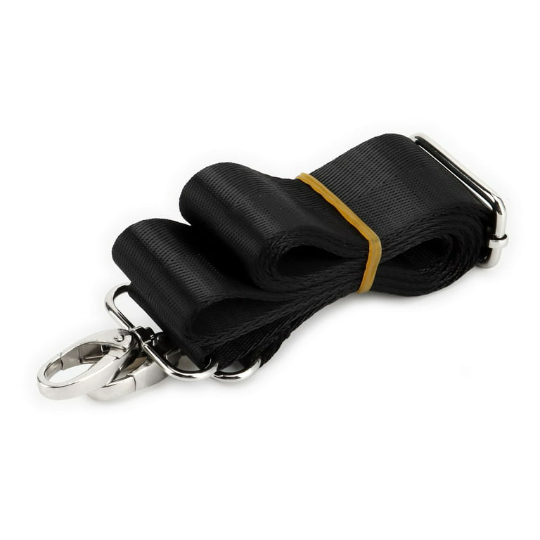 Gustave Purse Strap Replacement Wide Shoulder Strap Adjustable Replacement  Nylon Crossbody Bag Handbag Strap 59 Inch Long, Black