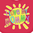thumbnail image 4 of Inktastic I Love My Mommy Sun and Rainbow Letters Boys or Girls Baby Bib, 4 of 4