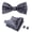 12634-JP219, variant on Synzerm Mens Solid Color Double Fold Pre-tied Bow Tie and Pocket Square Cufflink Set