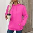 thumbnail image 4 of Loopsun Womens Fall Tops, Hooded Sweatshirts for Women, Women's Fashion Casual Loose Long Sleeve Hoodie Top with Pocket Hot Pink, S, 4 of 4