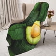 thumbnail image 3 of Sikiie Fresh Avocados Cozy Flannel Fleece Throw Blanket: Lightweight & Thick for All Seasons - Perfect for Women, Men, & Kids"80"x60", 3 of 6
