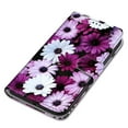 thumbnail image 5 of Allytech Wallet Phone Case for Apple iPhone 14 Plus, PU Leather Luxury Pattern Flip Cover for Girls Women Stand Cards Slots Hand Wrist Slim Shockproof Case for iPhone 14 Plus, Purple Daisy, 5 of 7